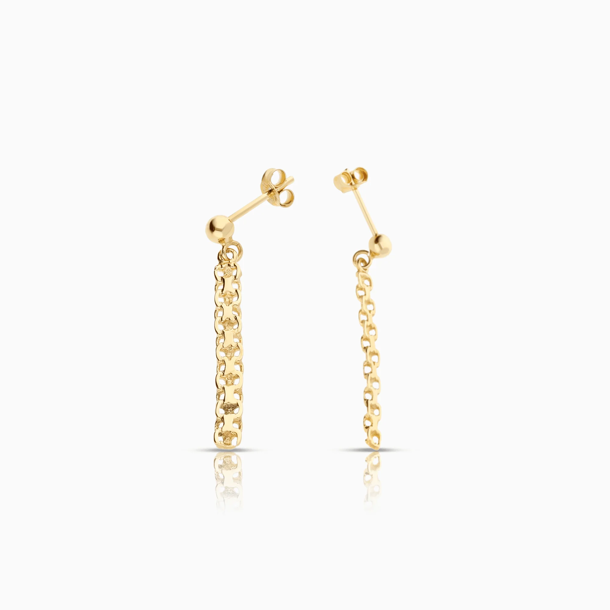 X-link earrings 1.45g 18K gold - Image 2