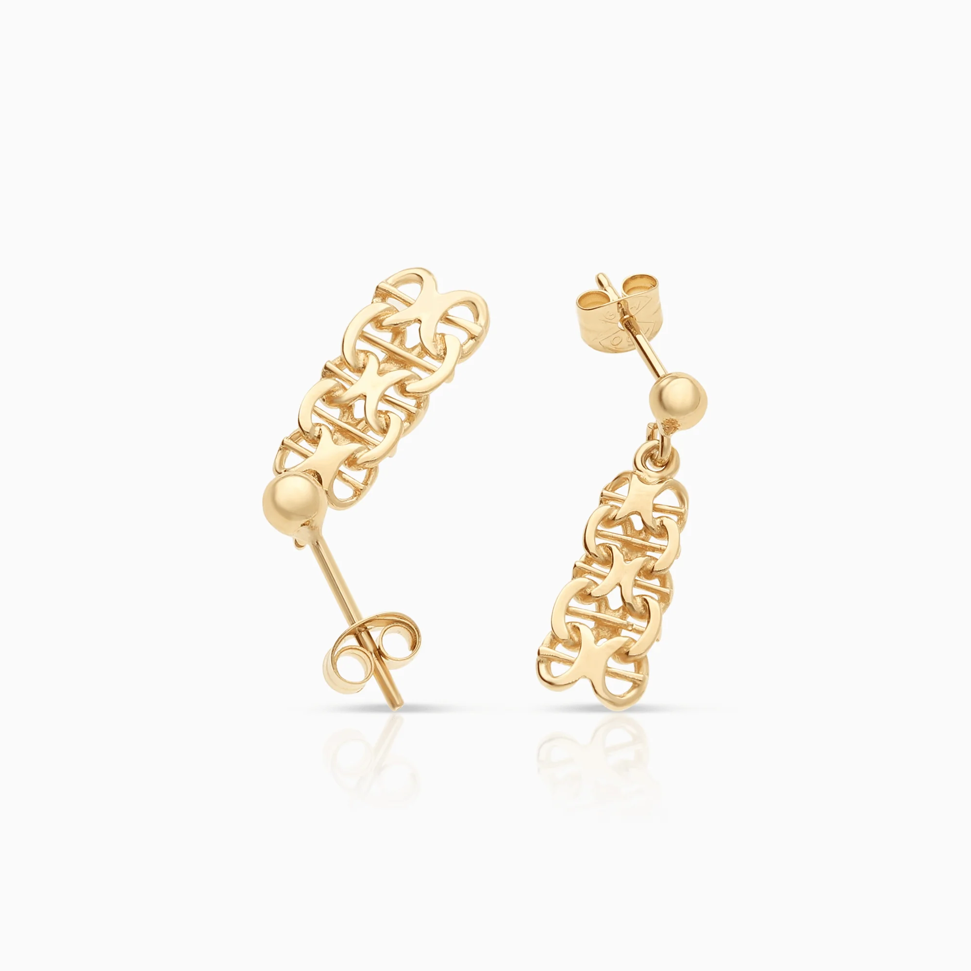 X-link earrings 1.85g 18K gold - Image 2