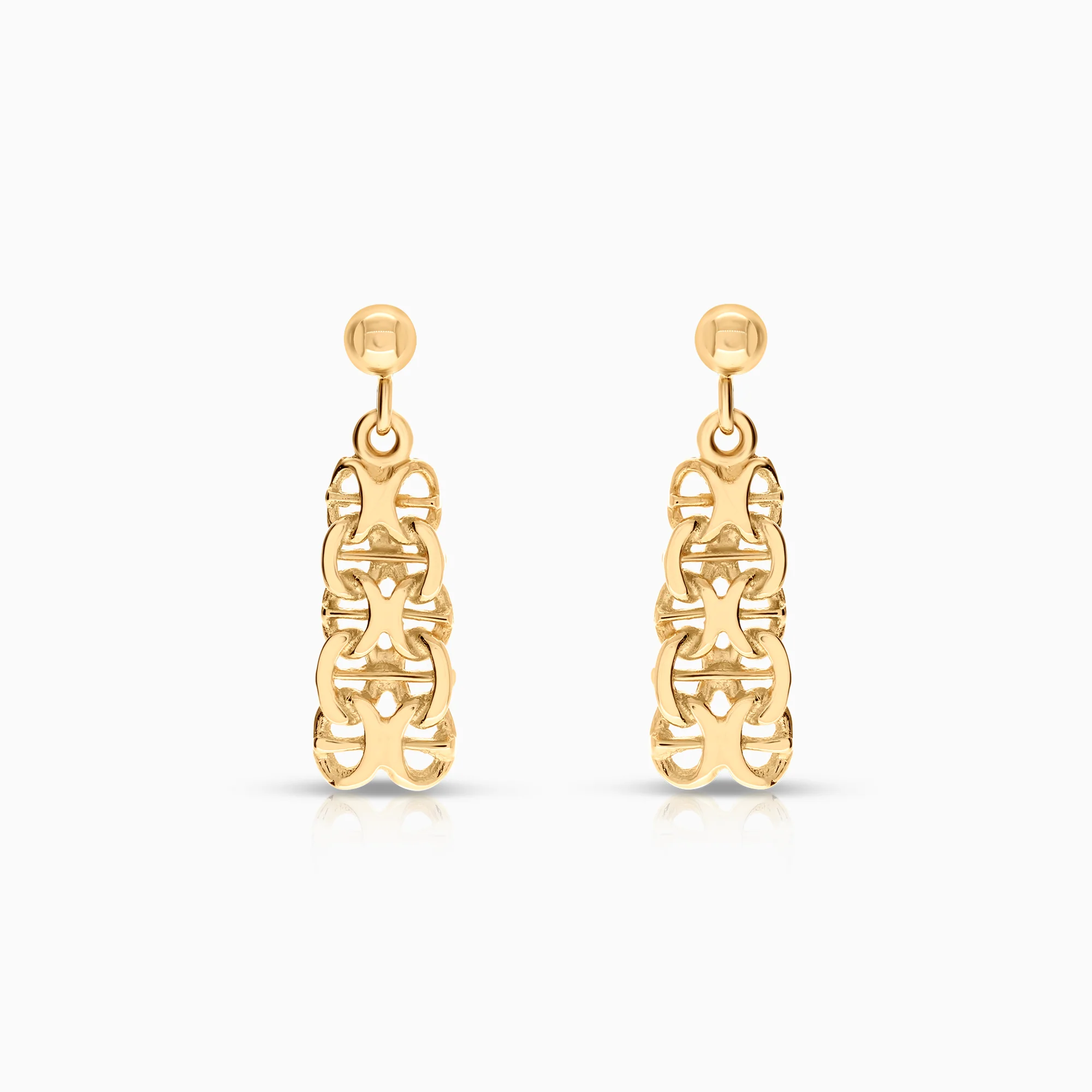 X-link earrings 2.10g 18K gold