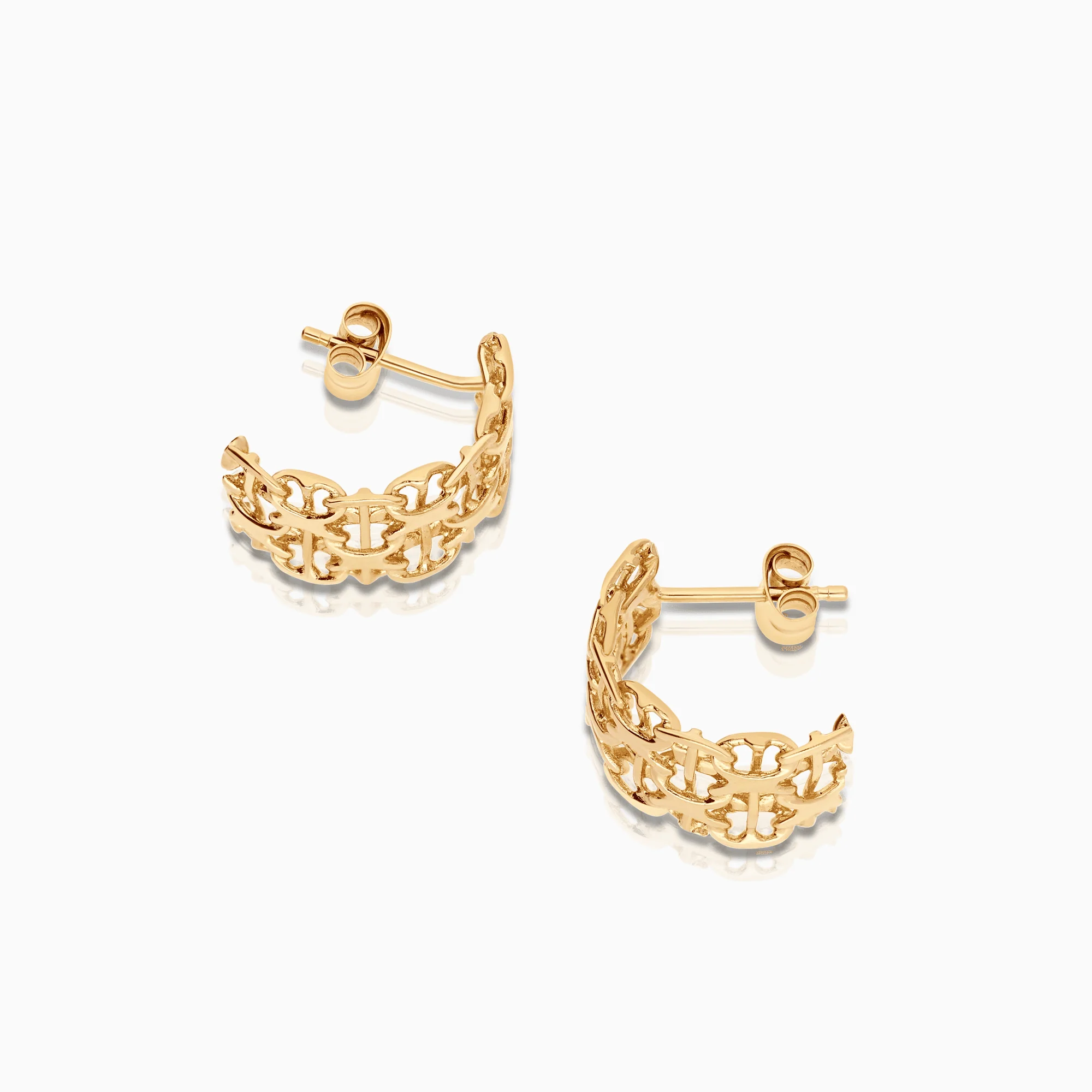 X-Link Earrings 3.46g 18K Gold - Image 2