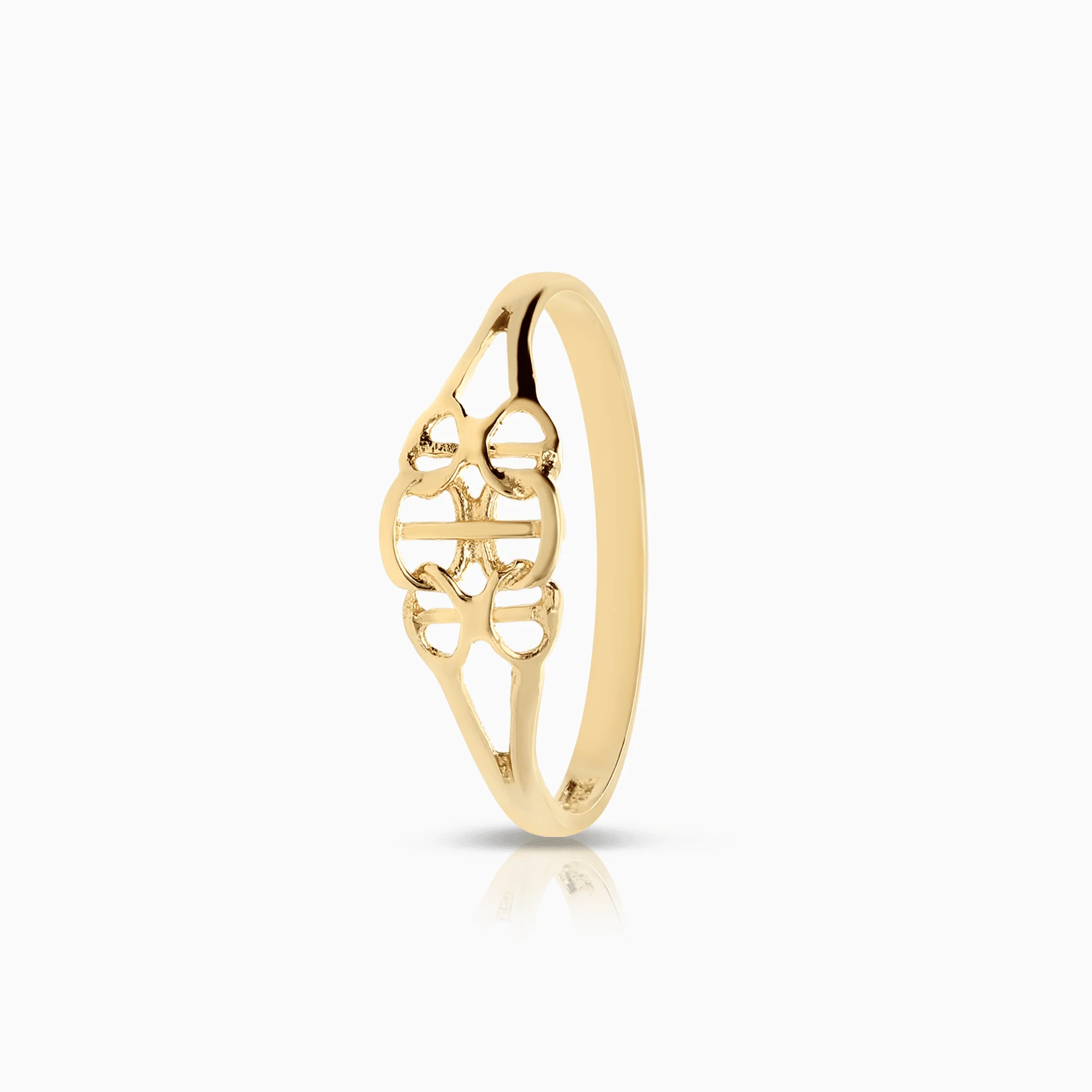X-link ring 0.86g 18K gold