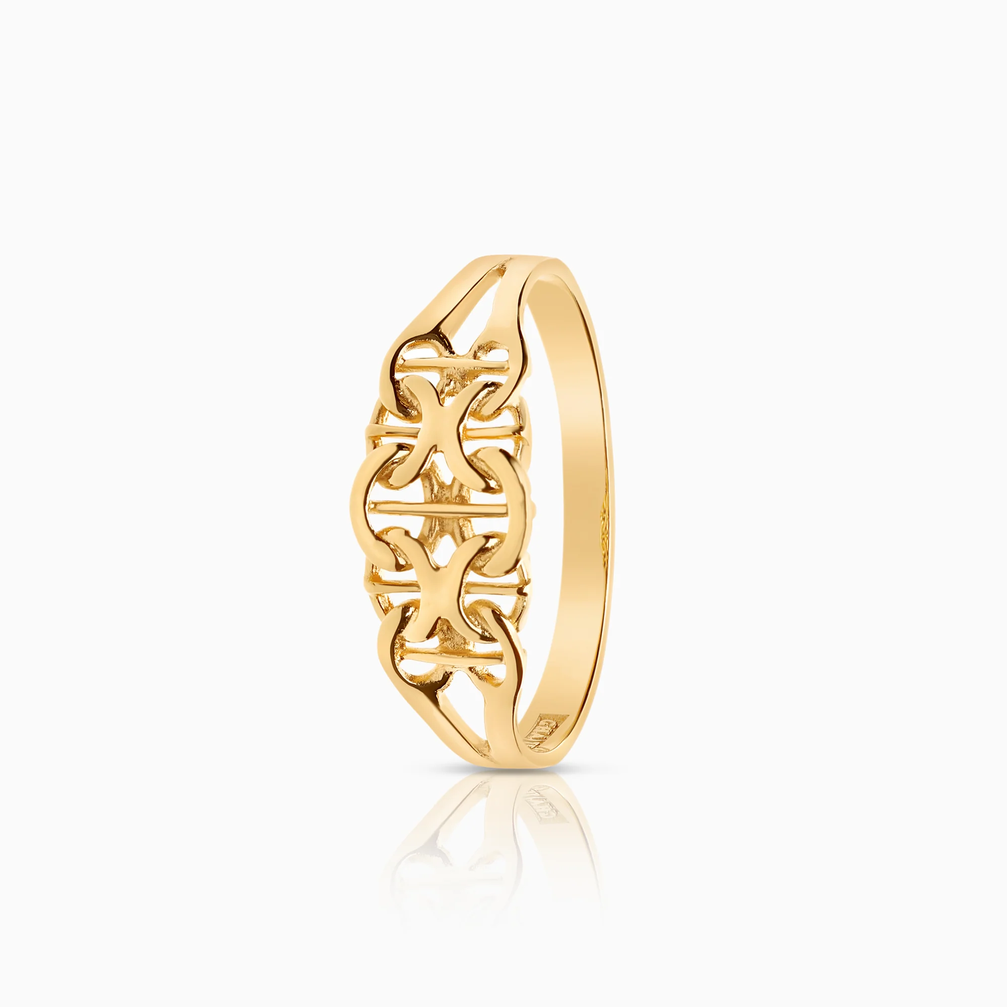 X-link ring 1.84g 18K gold