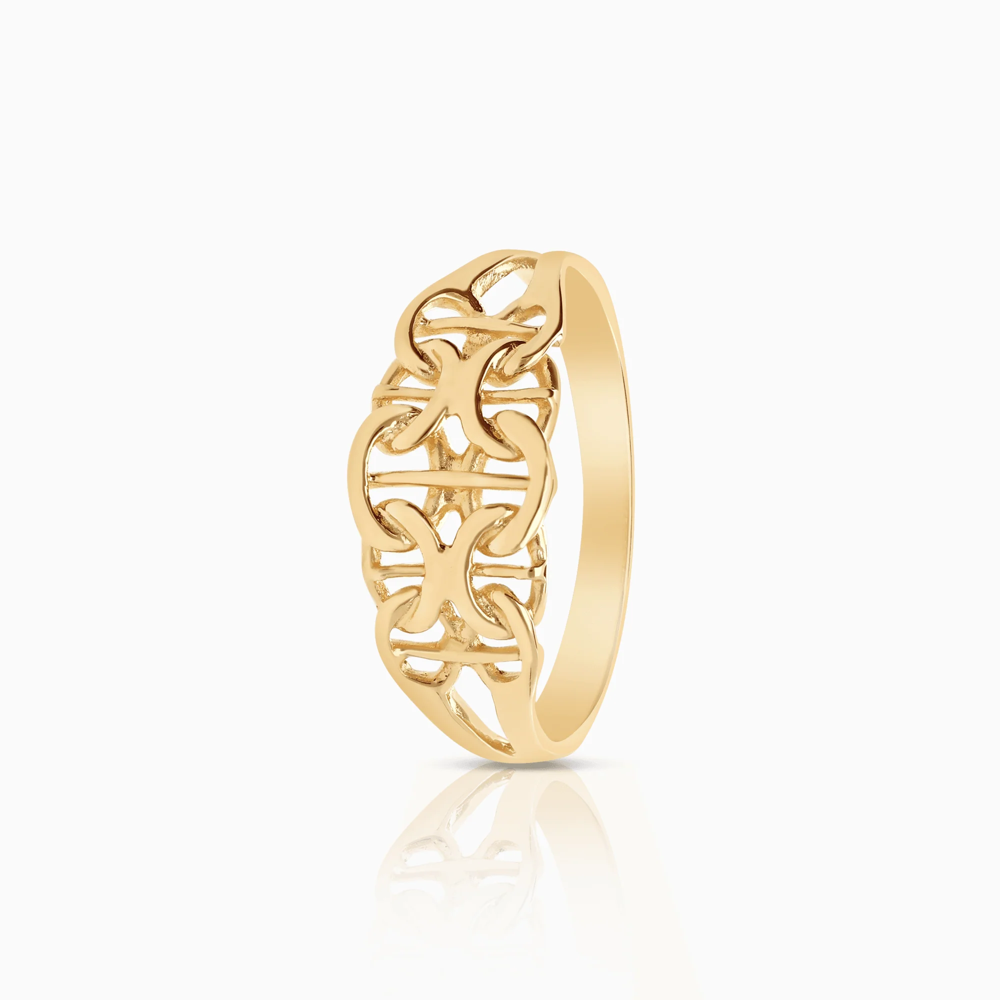 X-link ring 1.42g 18K gold