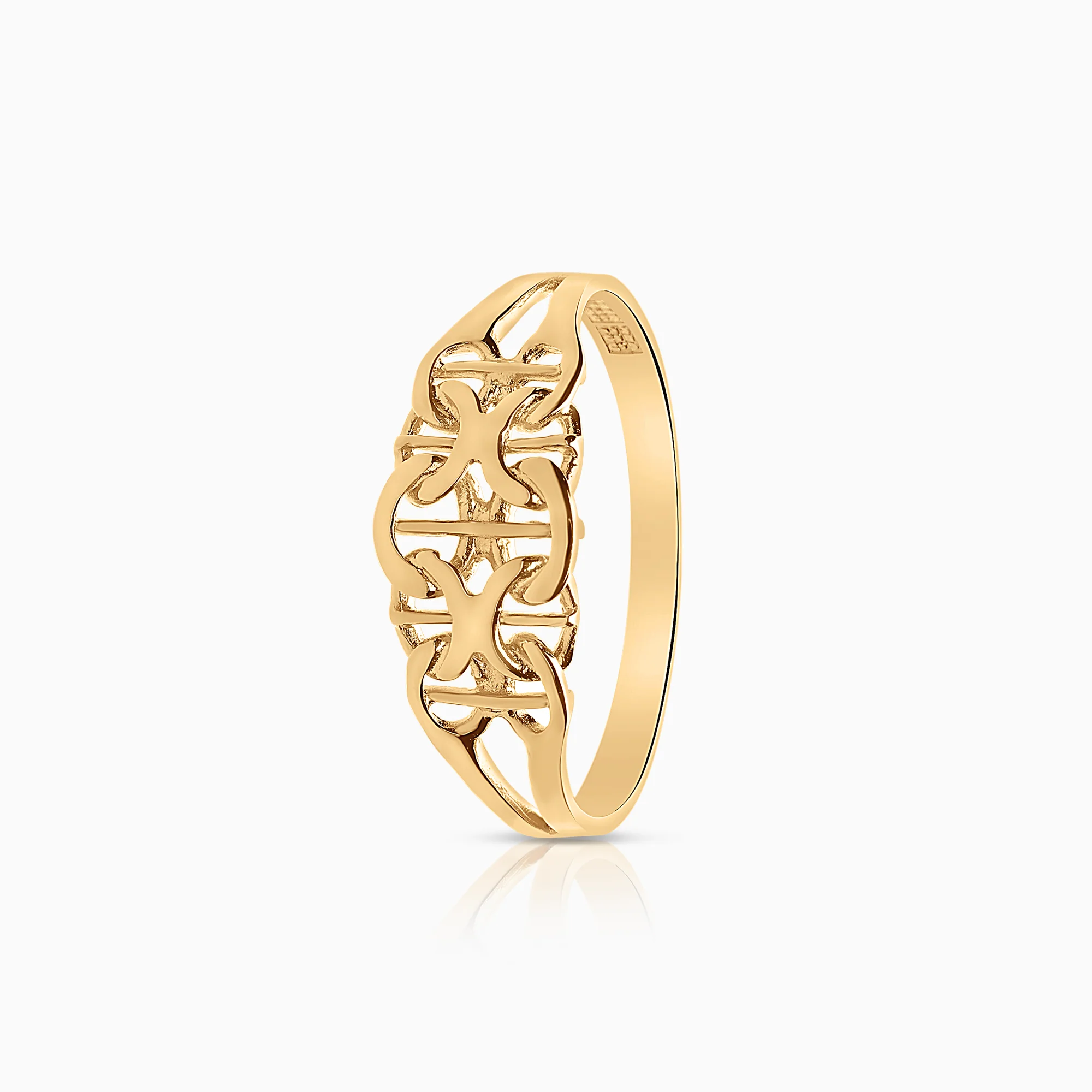 X-link ring 1.48g 18K gold
