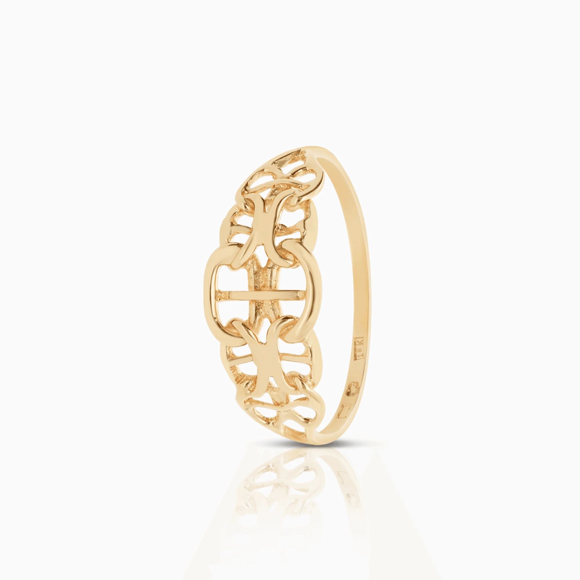 X-link ring 1.50g 18K gold