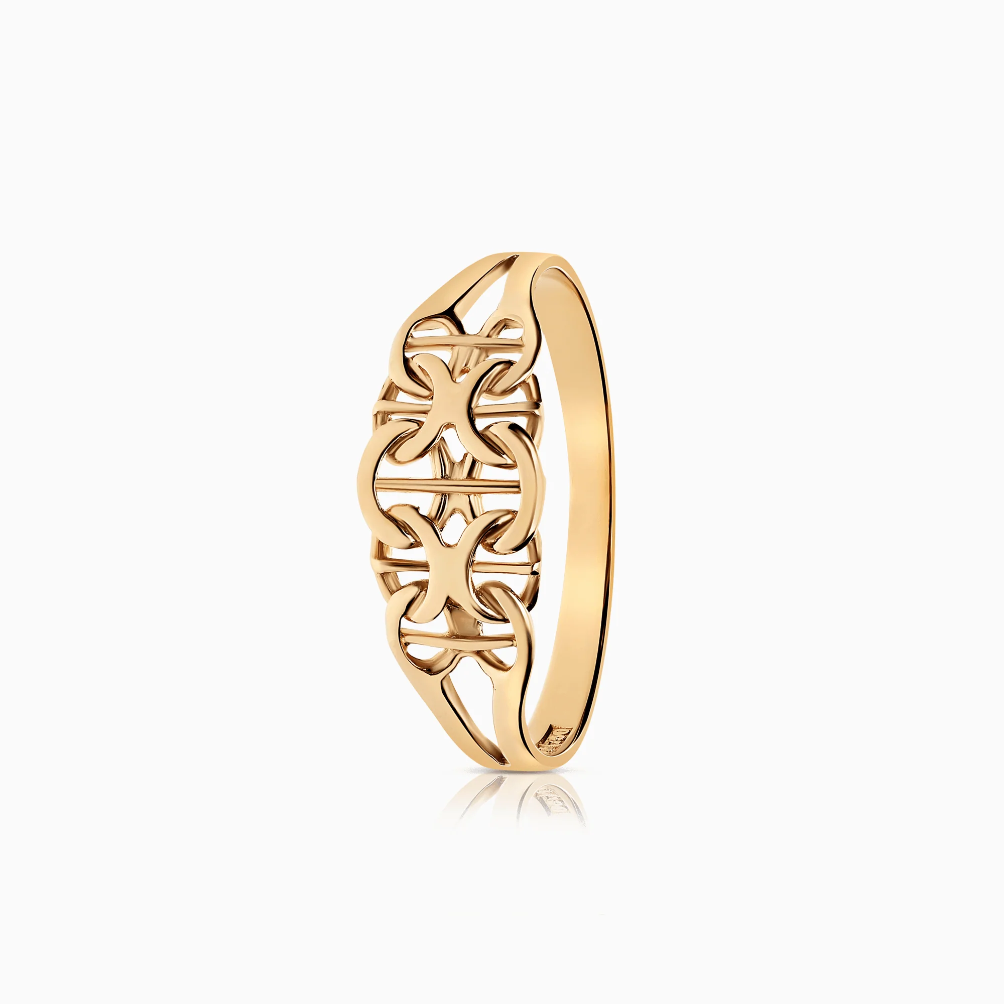 X-link ring 1.53g 18K gold