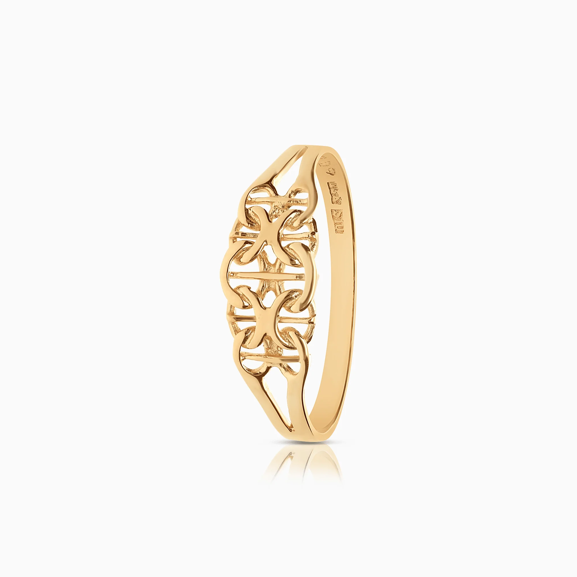 X-link ring 1.60g 18K gold