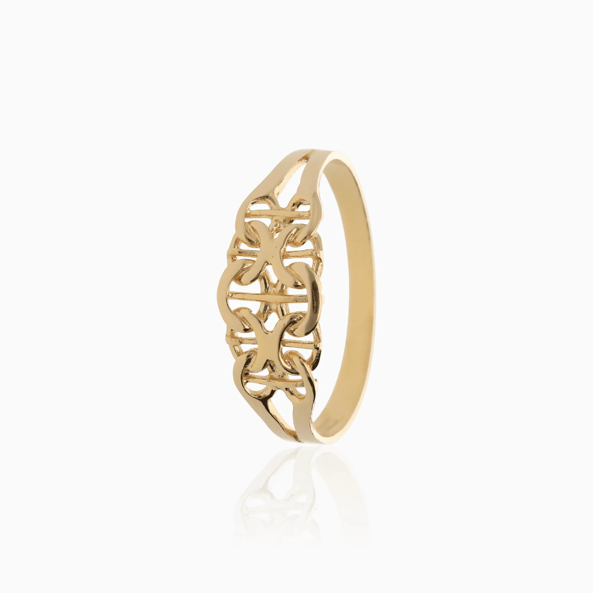 X-link ring 1.72g 18K gold