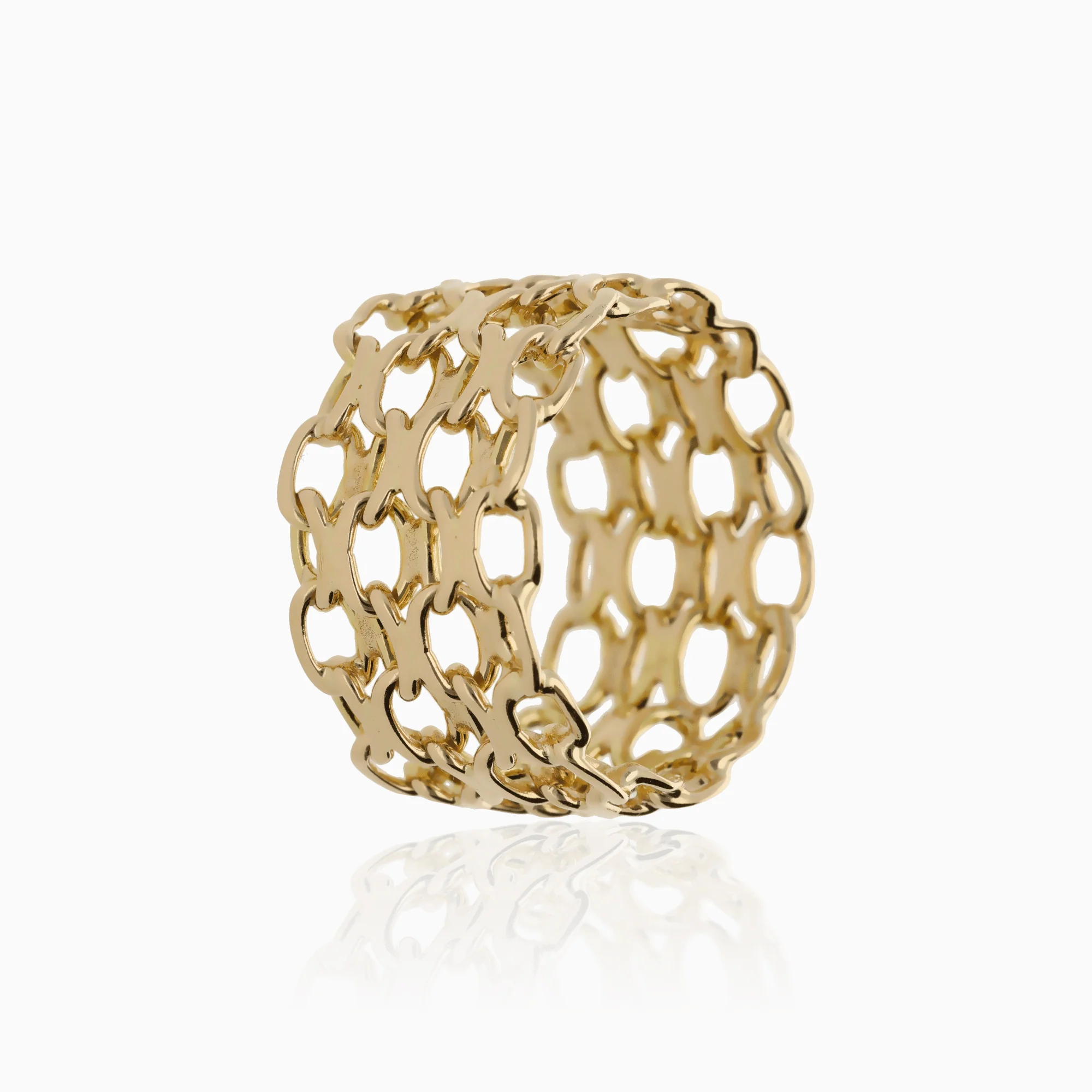 X-link ring 7.56g 18K gold