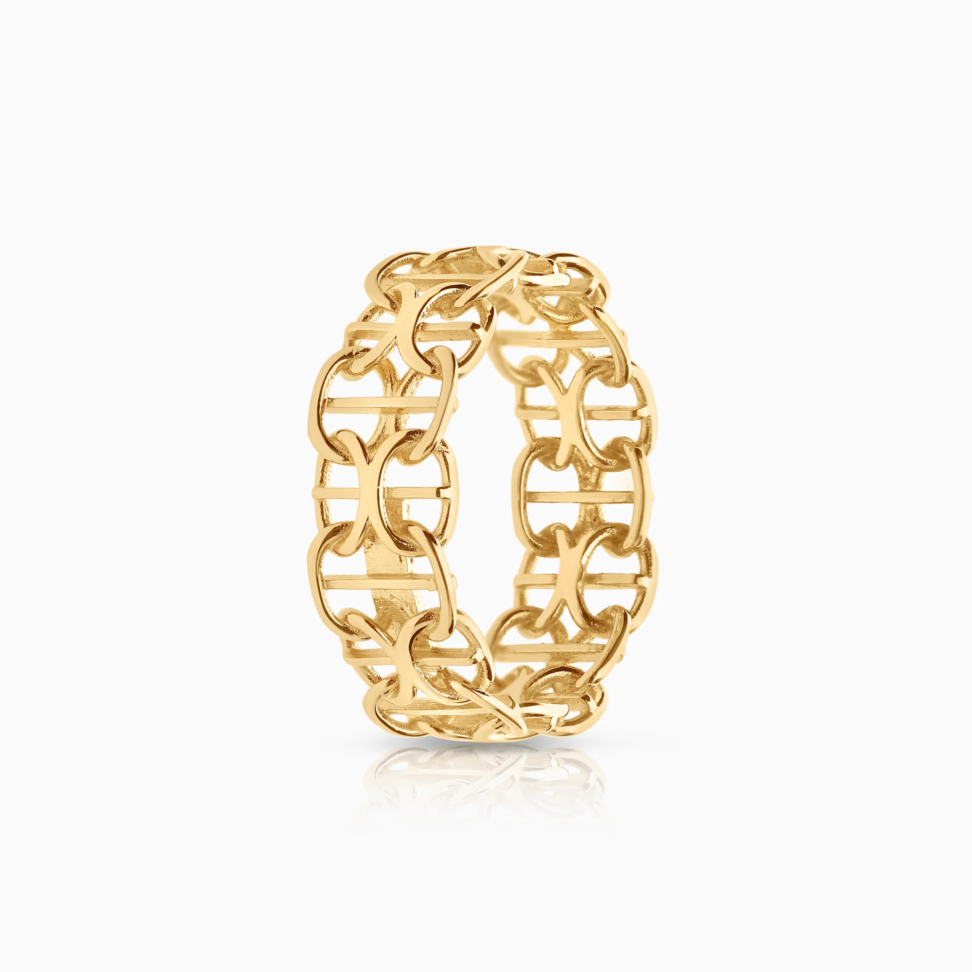 X-link ring full 2.40g 18K gold